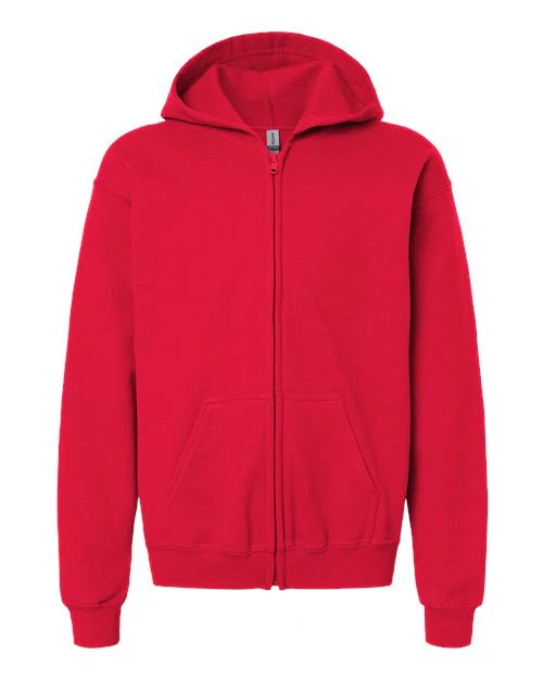 Création Personnalisé: Youth Heavy Blend™ Full-Zip Hooded Sweatshirt