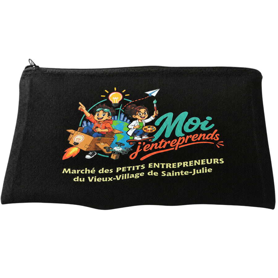 Étui à crayons zippé