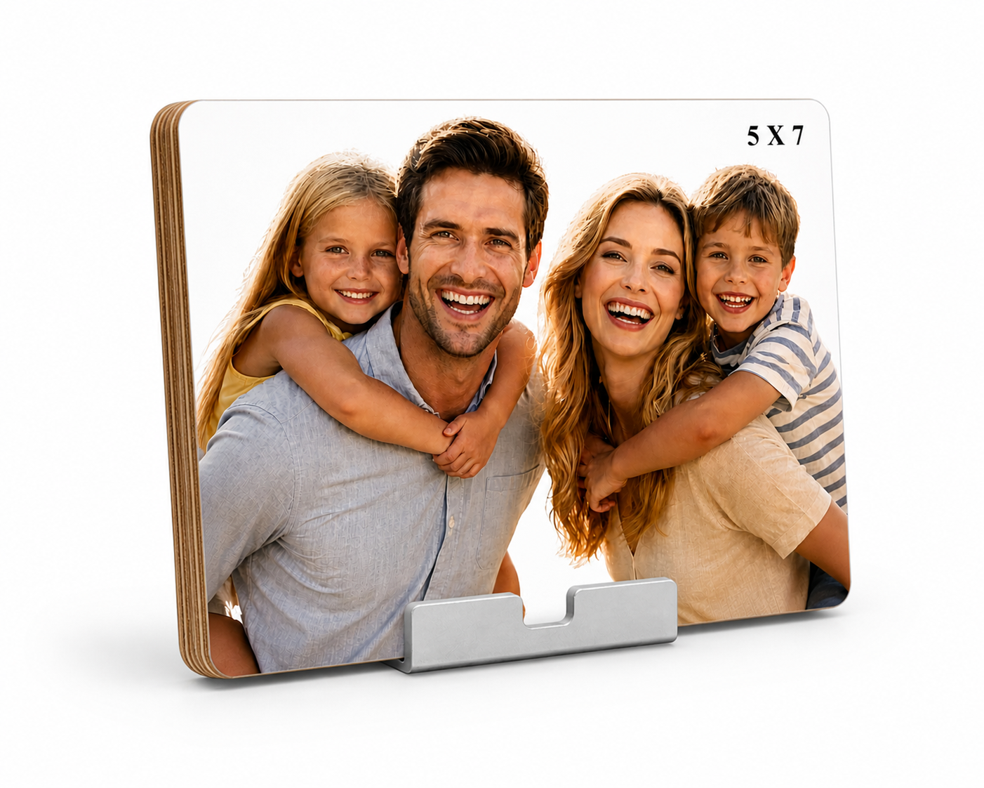 Cadre photo en bois 5 x 7 po à personnaliser