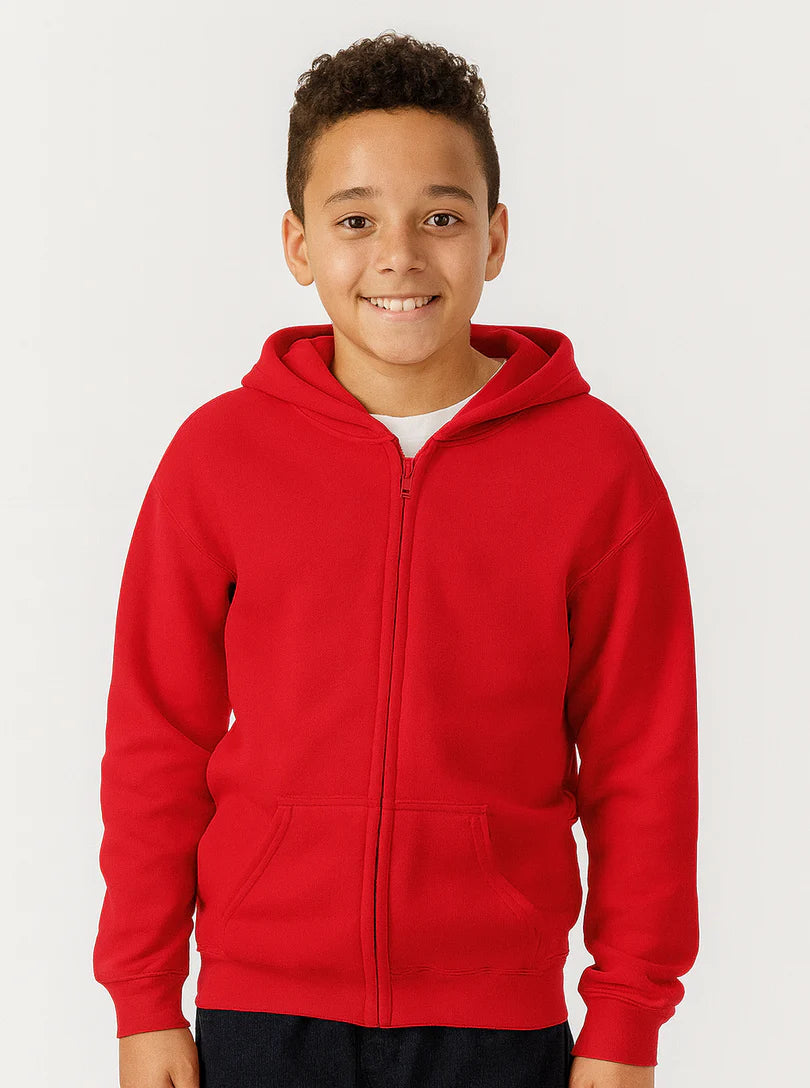 Création Personnalisé: Youth Heavy Blend™ Full-Zip Hooded Sweatshirt