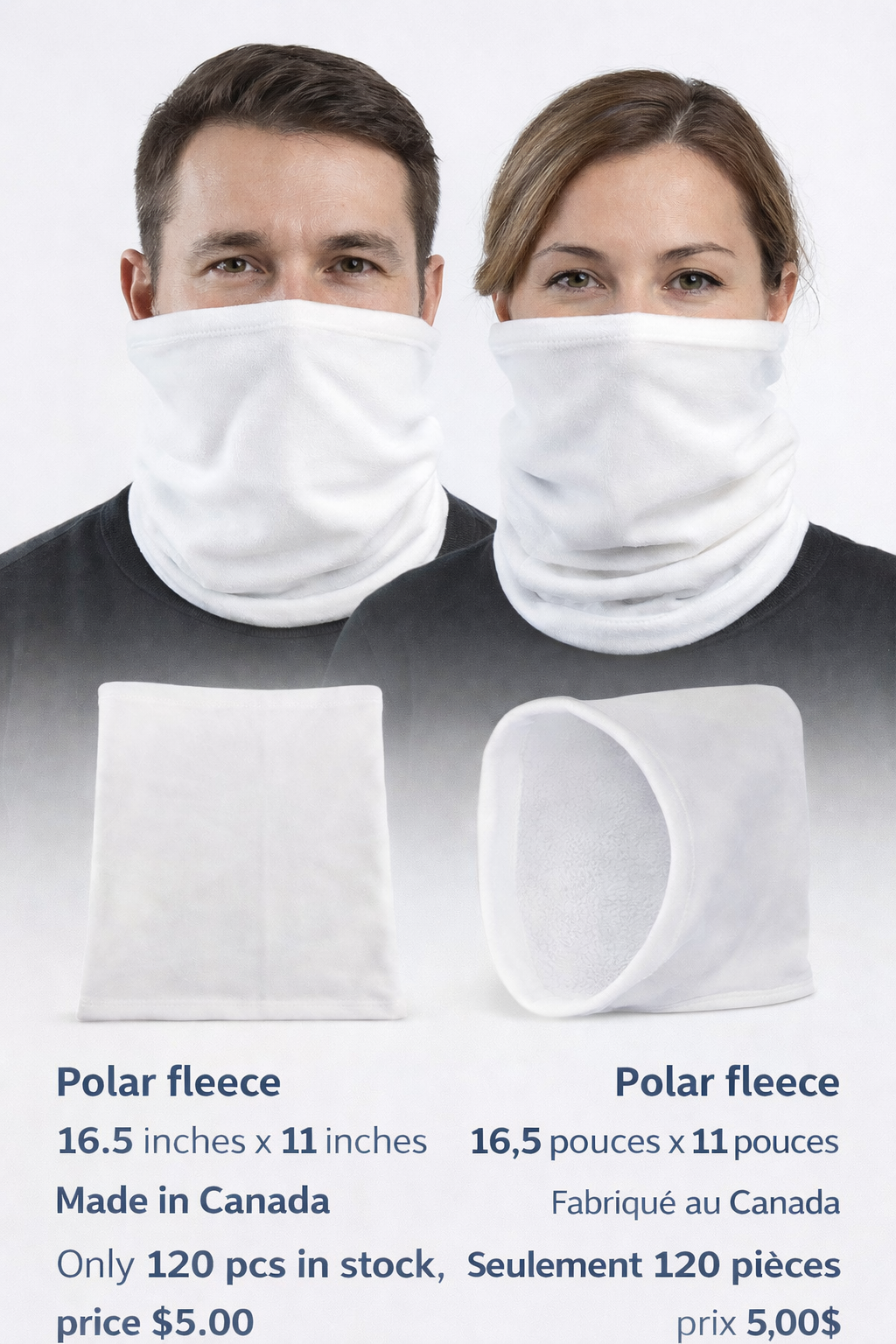 Cache-cou en polar à personnaliser