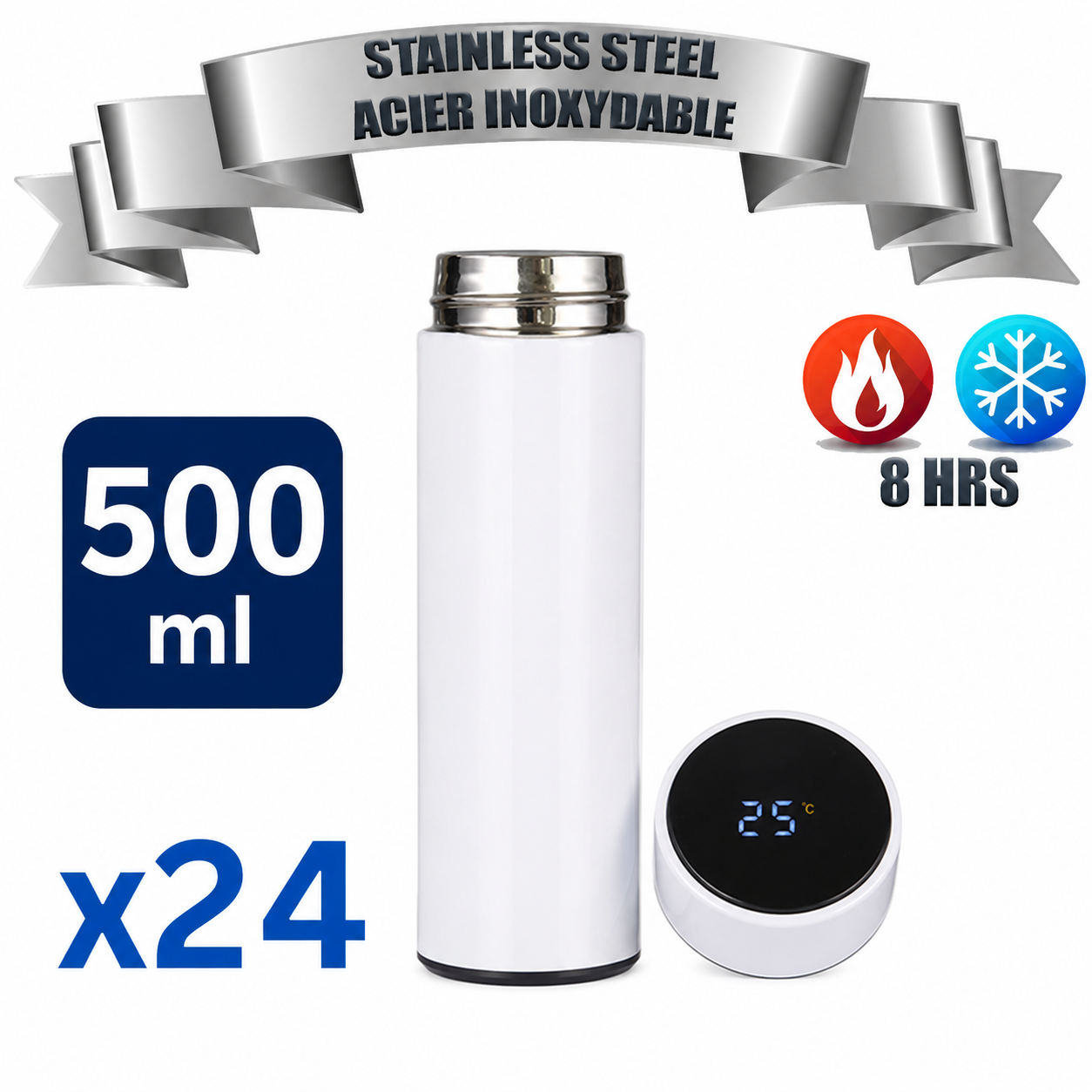 Gobelet isotherme 500ml à personnaliser