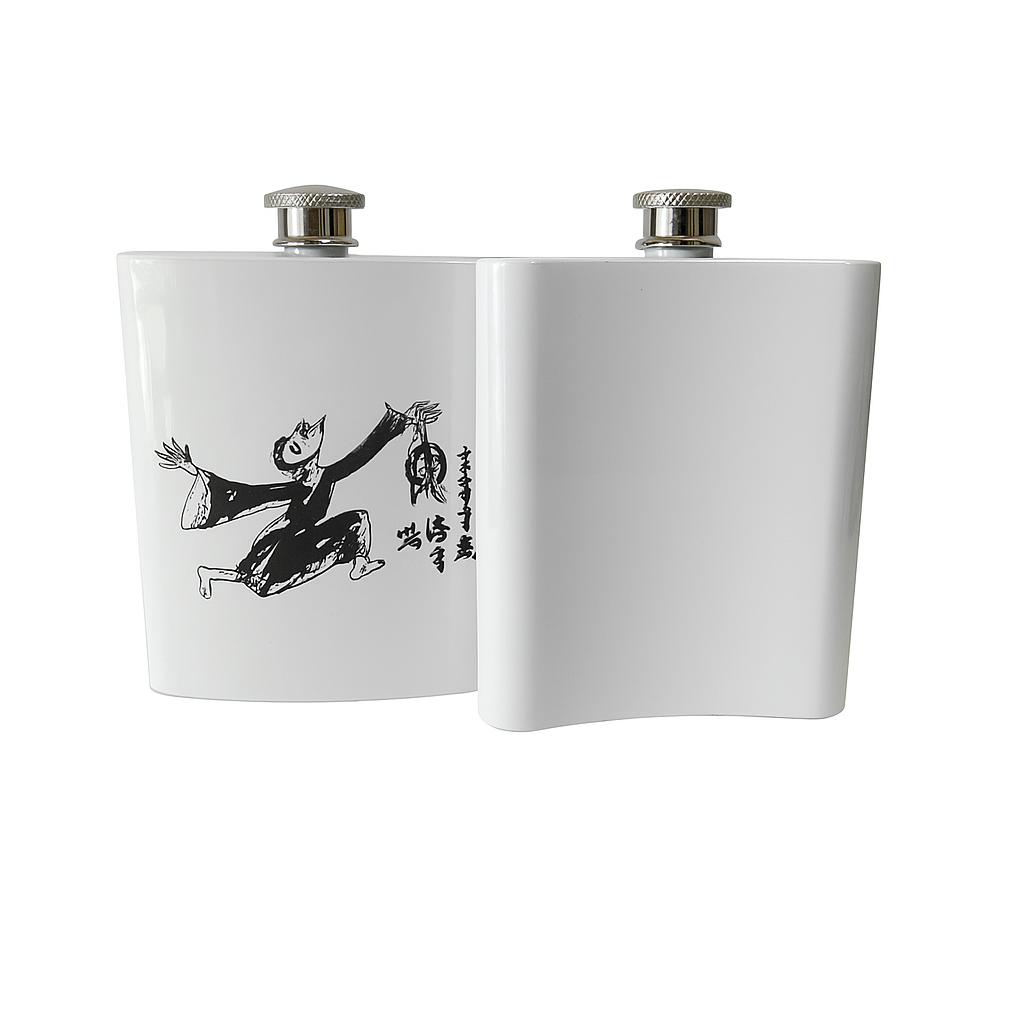 Flasque 6oz en acier inoxydable à personnaliser