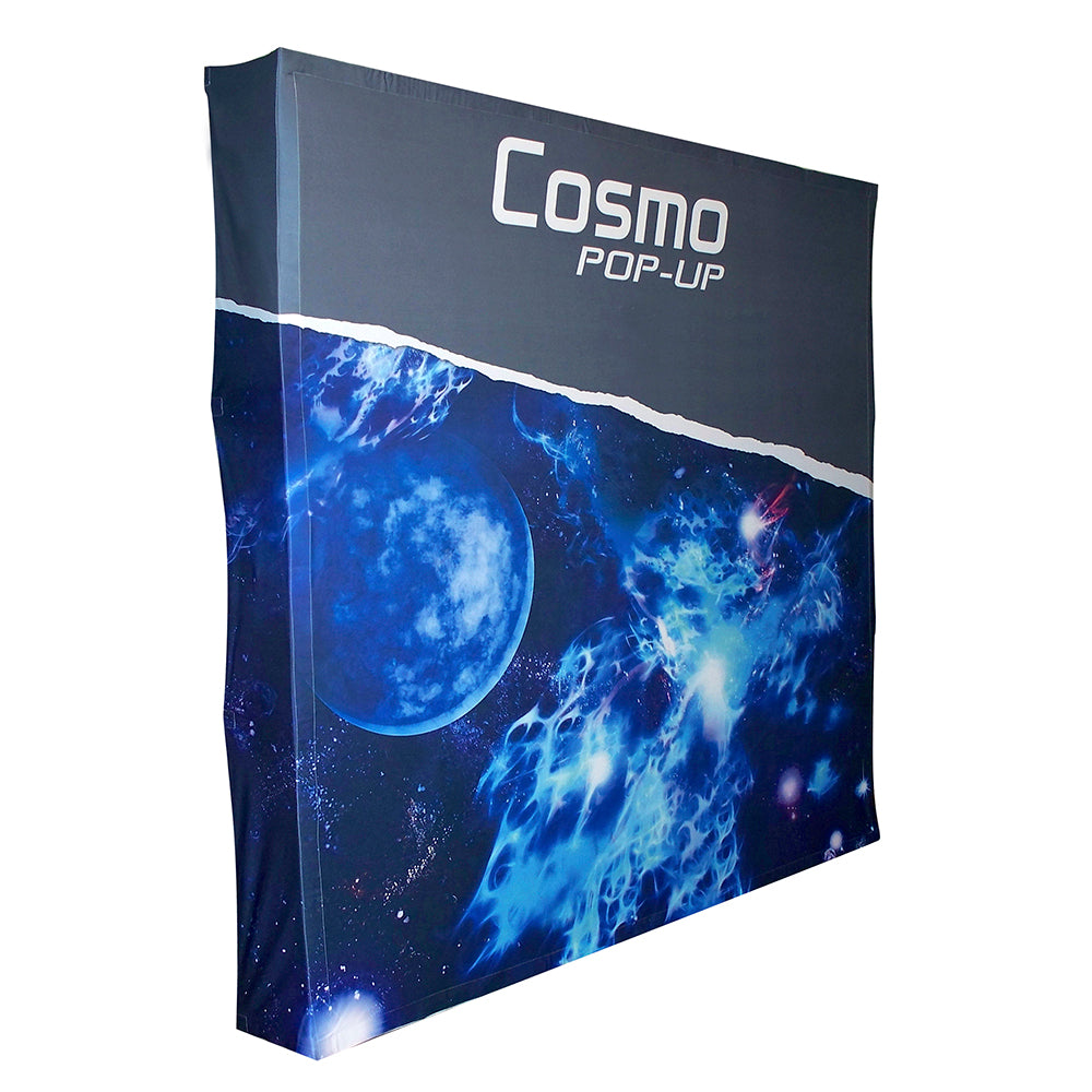 Mur pop-up Cosmo droit 3 x 3 en tissu tendu imprimé