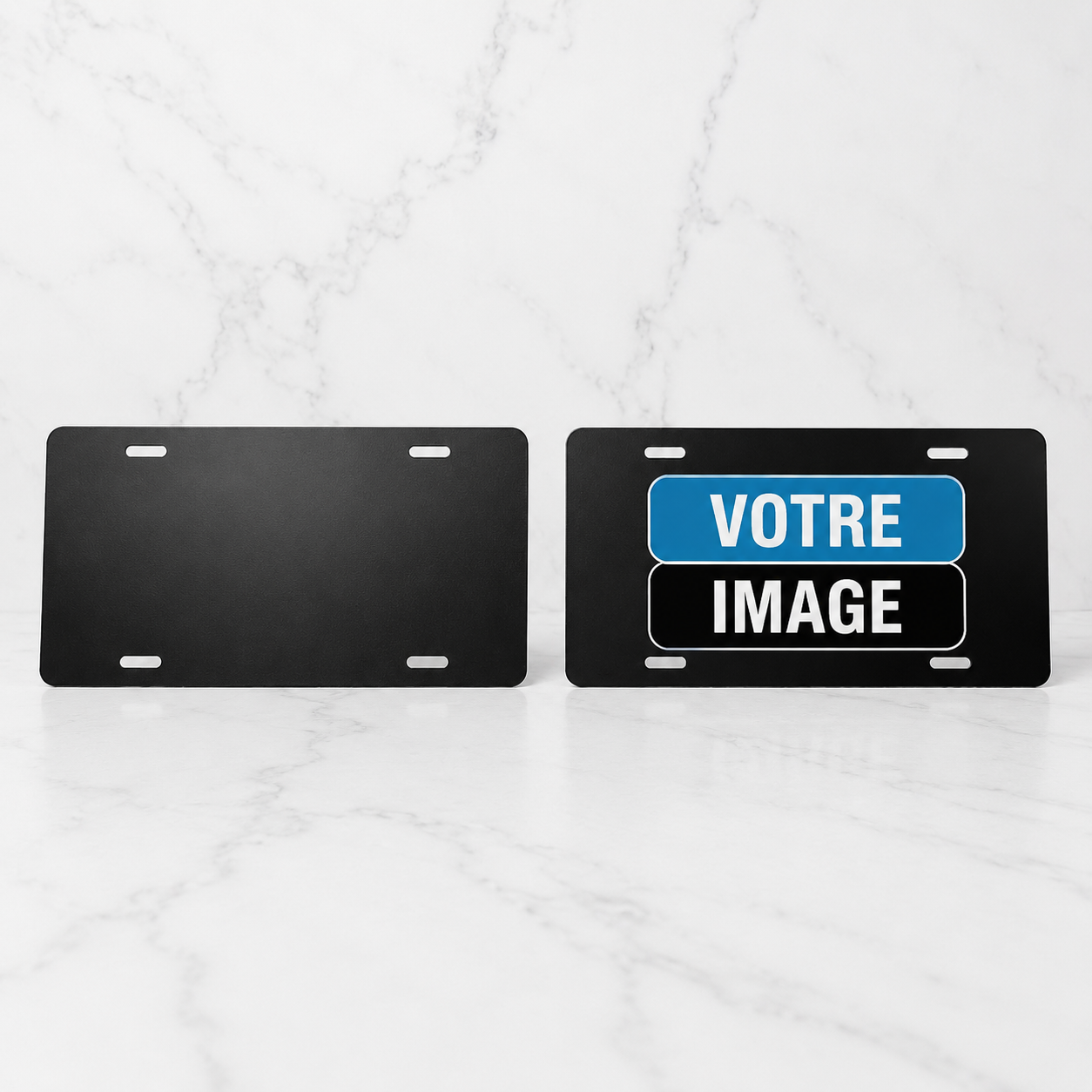 Plaque d'immatriculation personnalisée