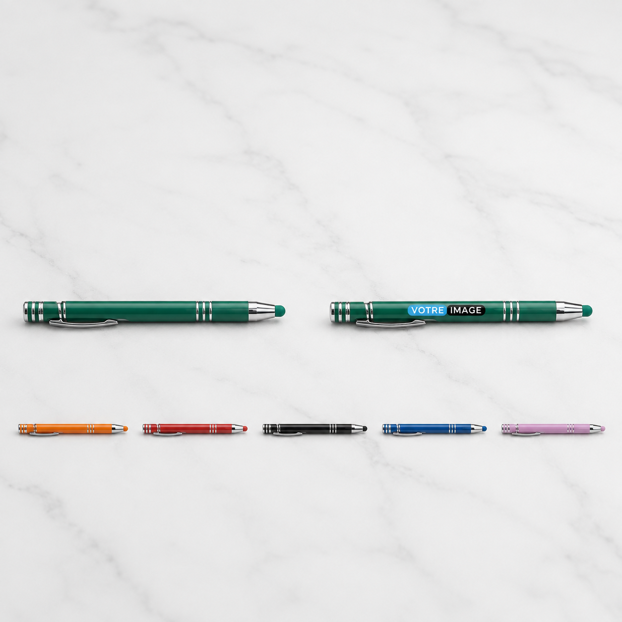 Stylo métallique mat personnalisé DTF