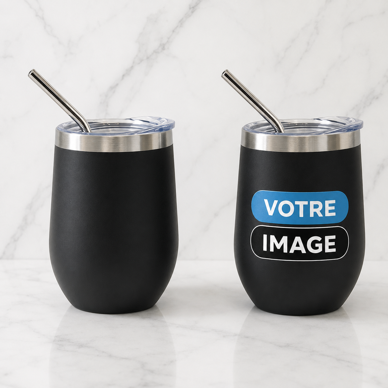 Tumbler à vin 12oz gravure laser