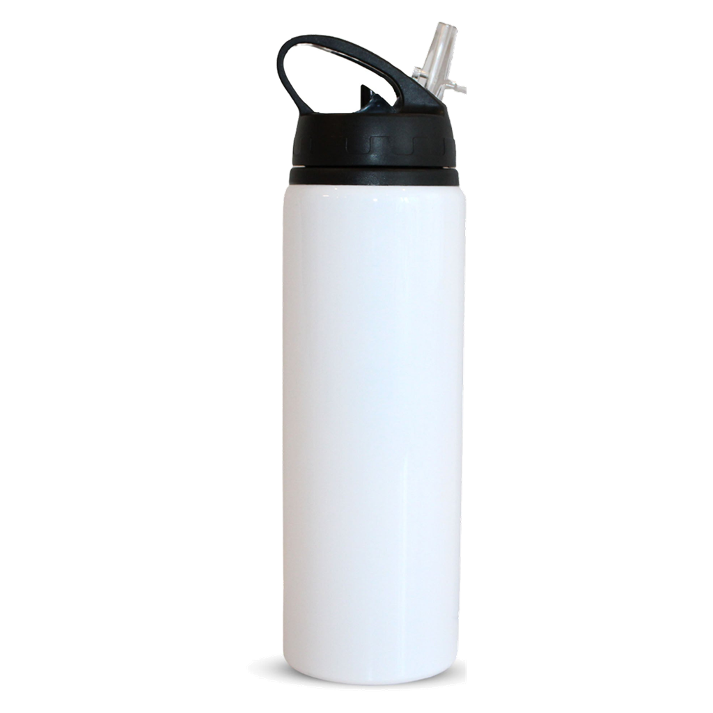 Bouteille en aluminium 750 ml blanche à sublimer