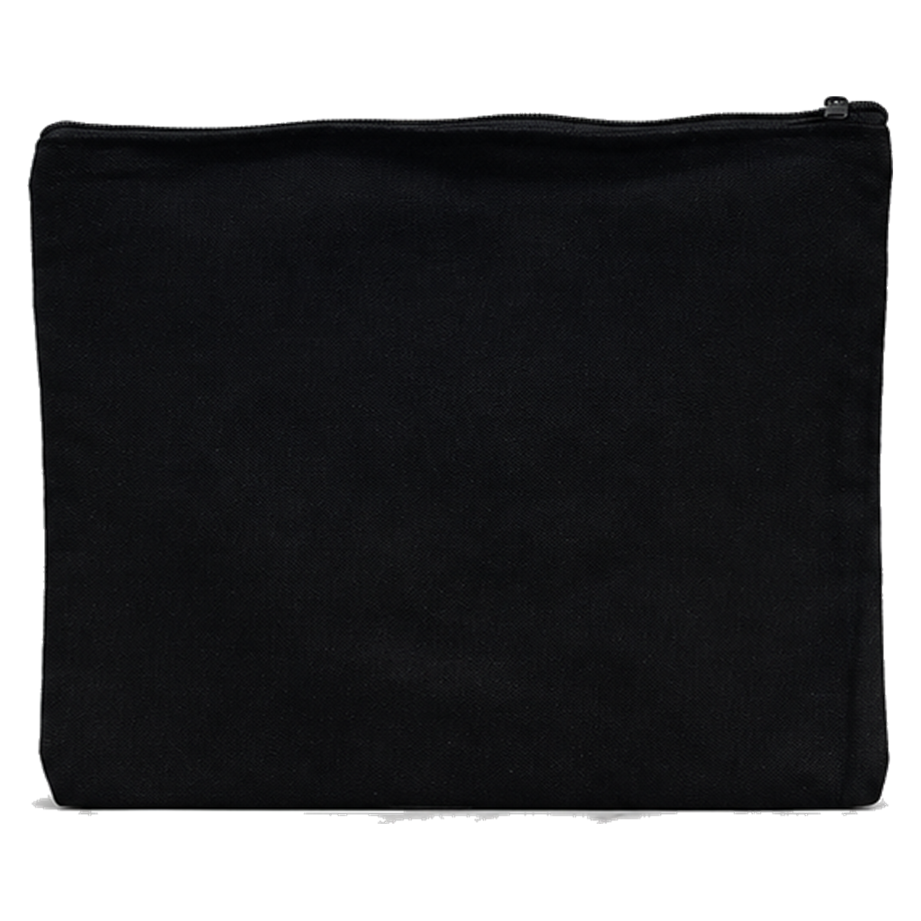 Pochette zippée toile noire — DTF