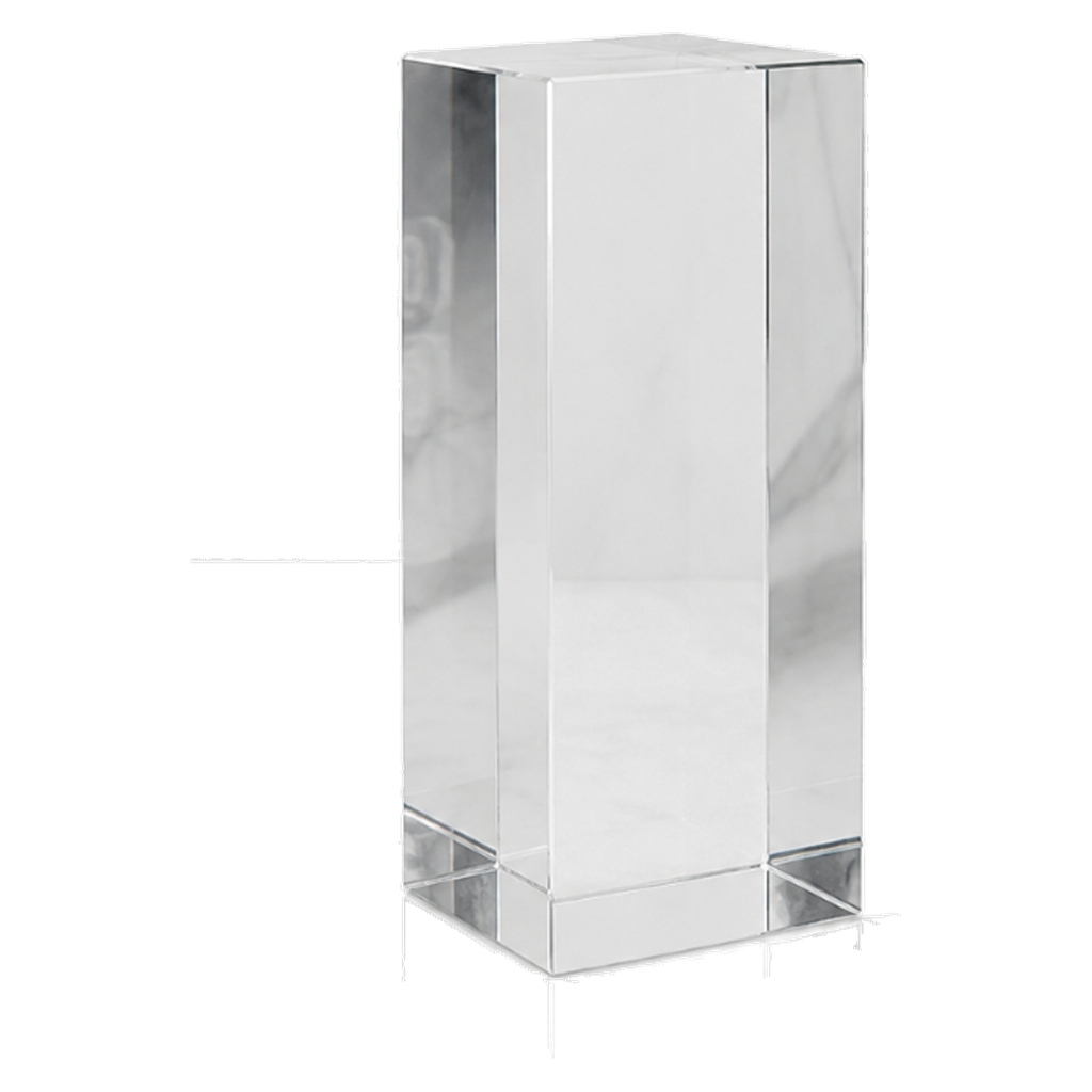 Bloc de cristal rectangulaire 5 x 5 x 12 cm