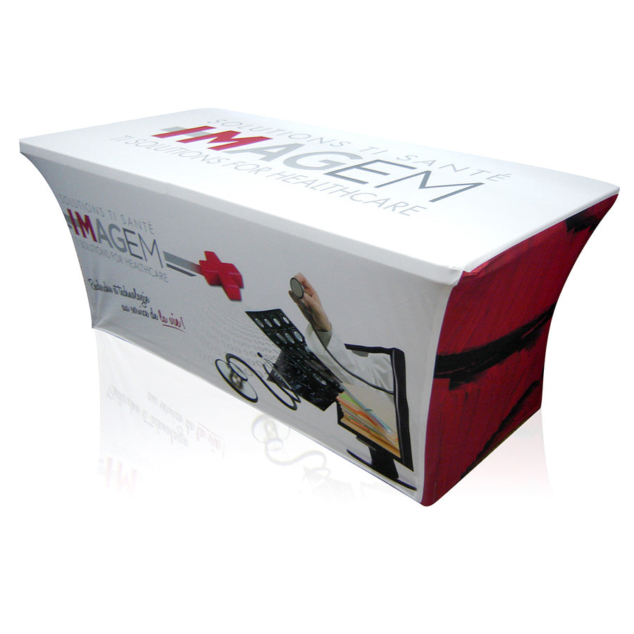 Nappe Xpression extensible épousant la table comme une housse