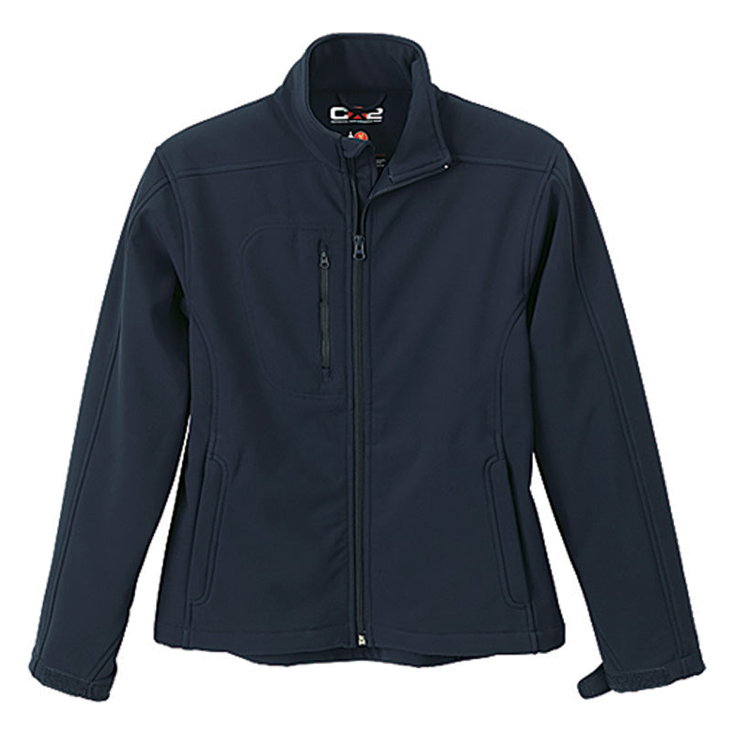 Manteau softshell femme CX2 Navigator marine, vue de face