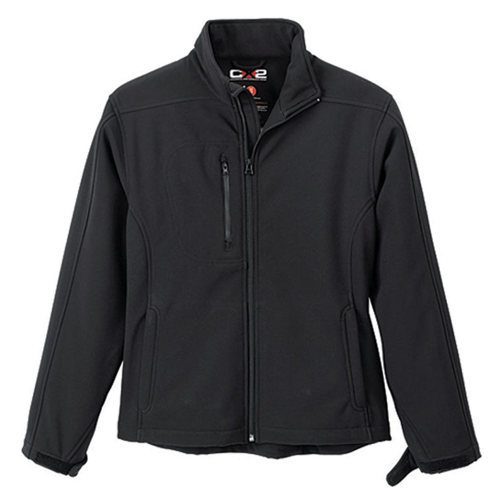 Manteau softshell femme CX2 Navigator noir, vue de face