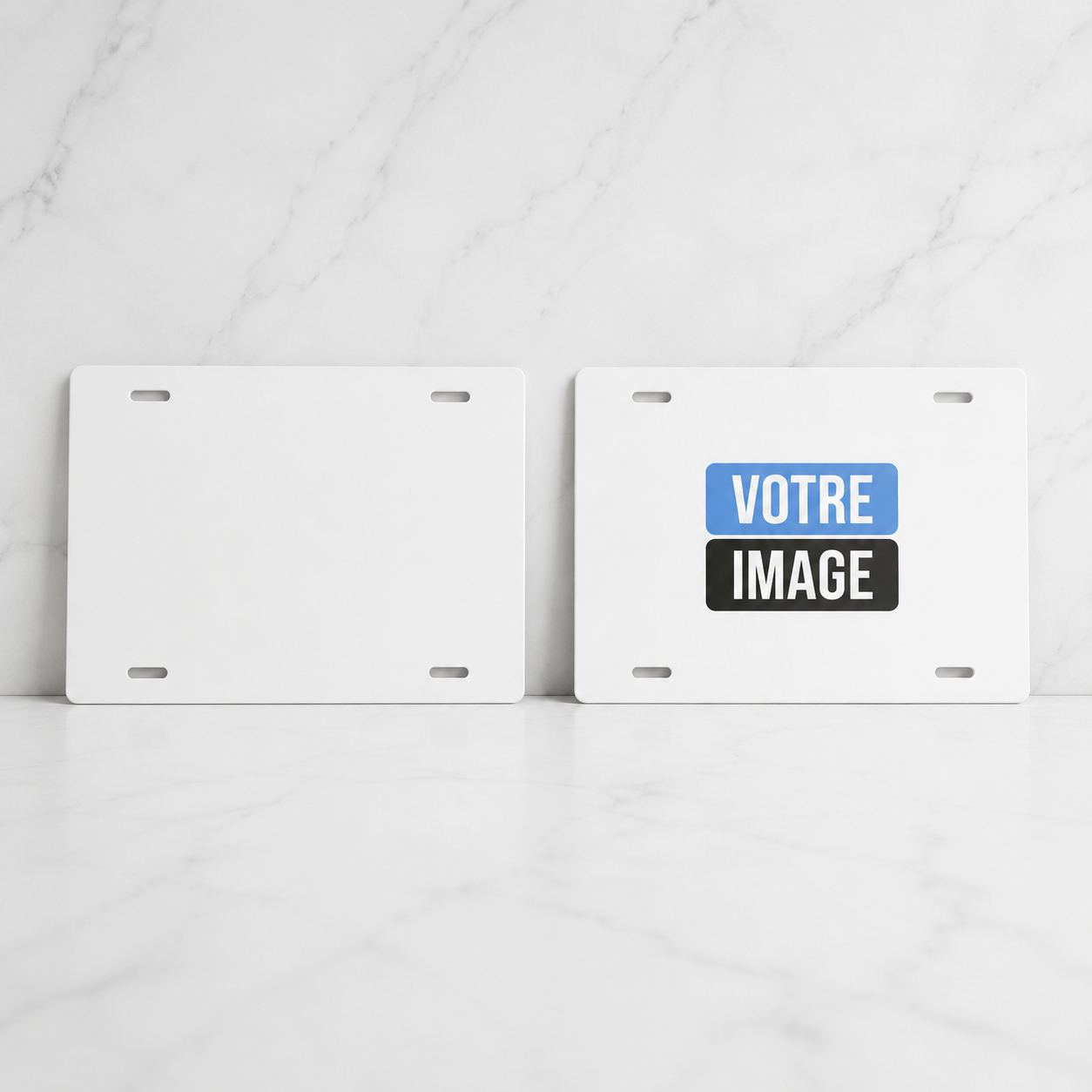 Plaque de style immatriculation personnalisée