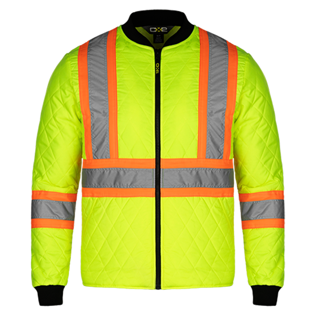 Manteau de congélateur CX2 Patch jaune haute visibilité, vue de face