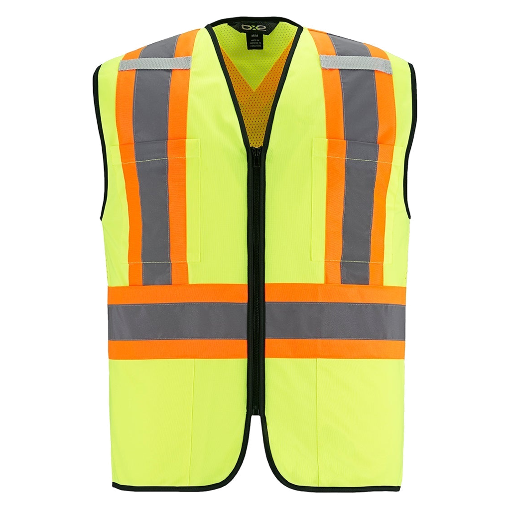 Veste de sécurité CX2 Scout jaune haute visibilité, vue de face