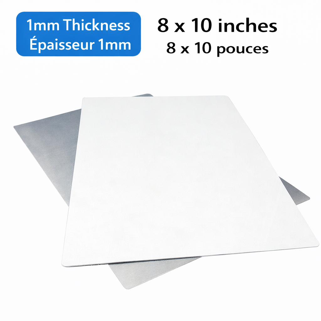Panneau d'aluminium 8 x 10 po à personnaliser