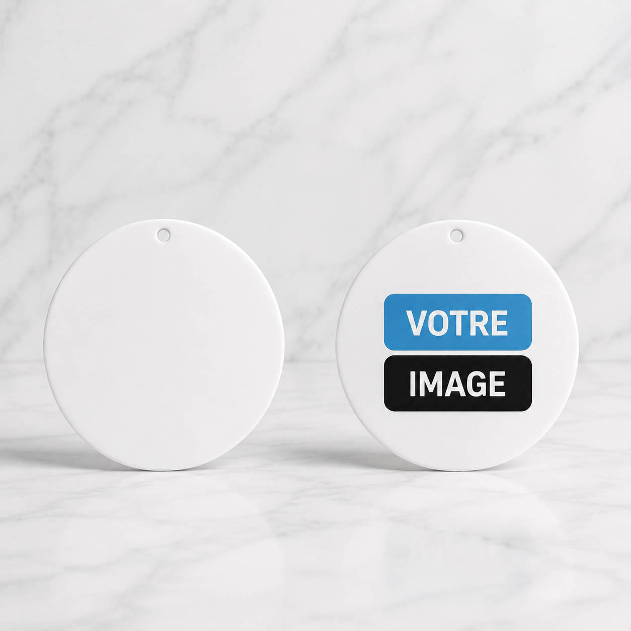 Sent-bon d'auto personnalisé (rond)
