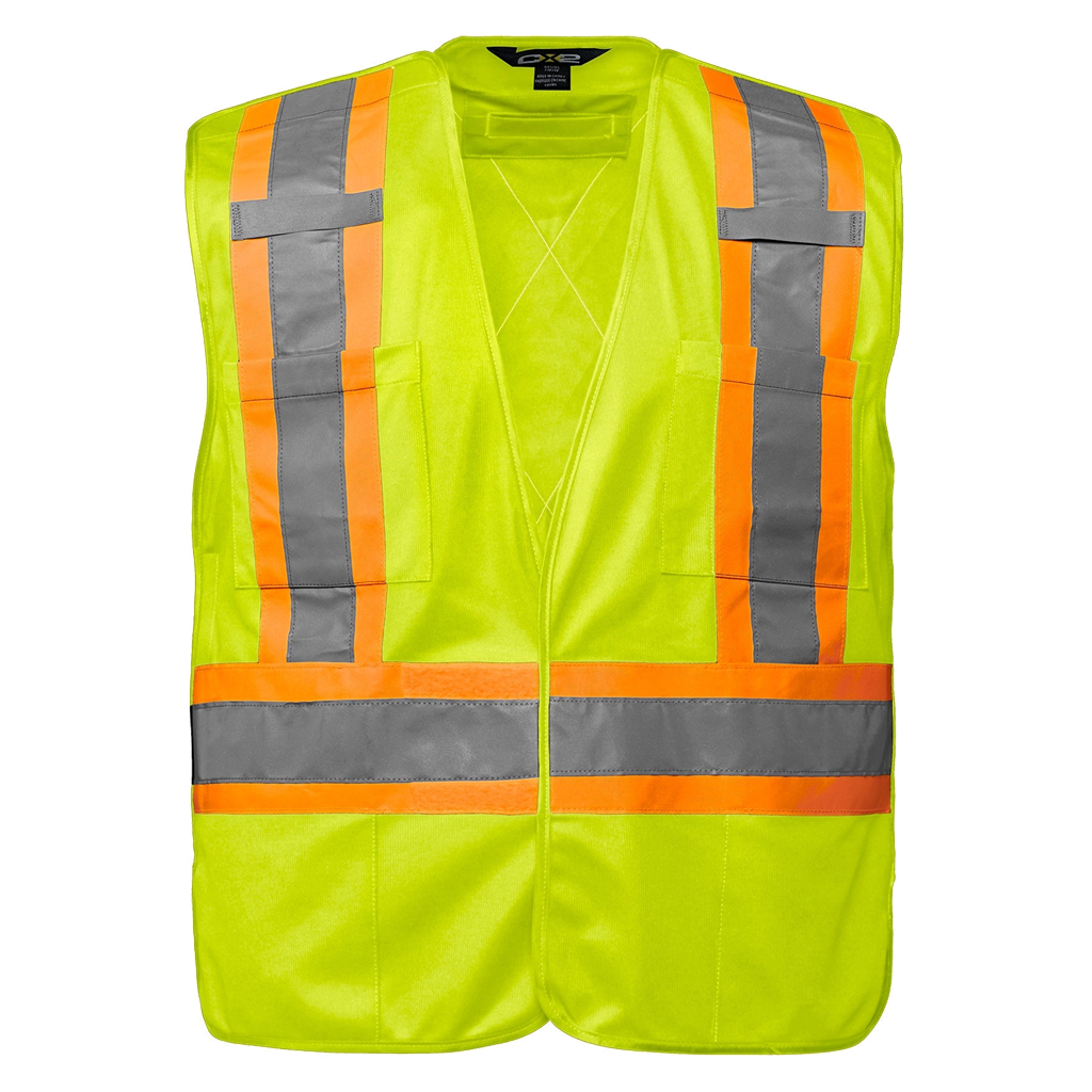 Veste de sécurité CX2 Vanguard jaune haute visibilité, vue de face