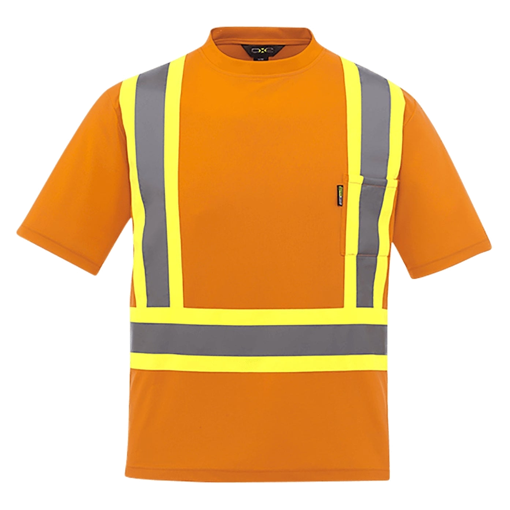 T-shirt CX2 Watchman orange haute visibilité, vue de face